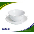 Taça de porcelana de forma oval para hotel com logotipo personalizado